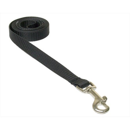 FLYFREE 4 ft. Nylon Webbing Dog LeashBlack Extra Small FL685331